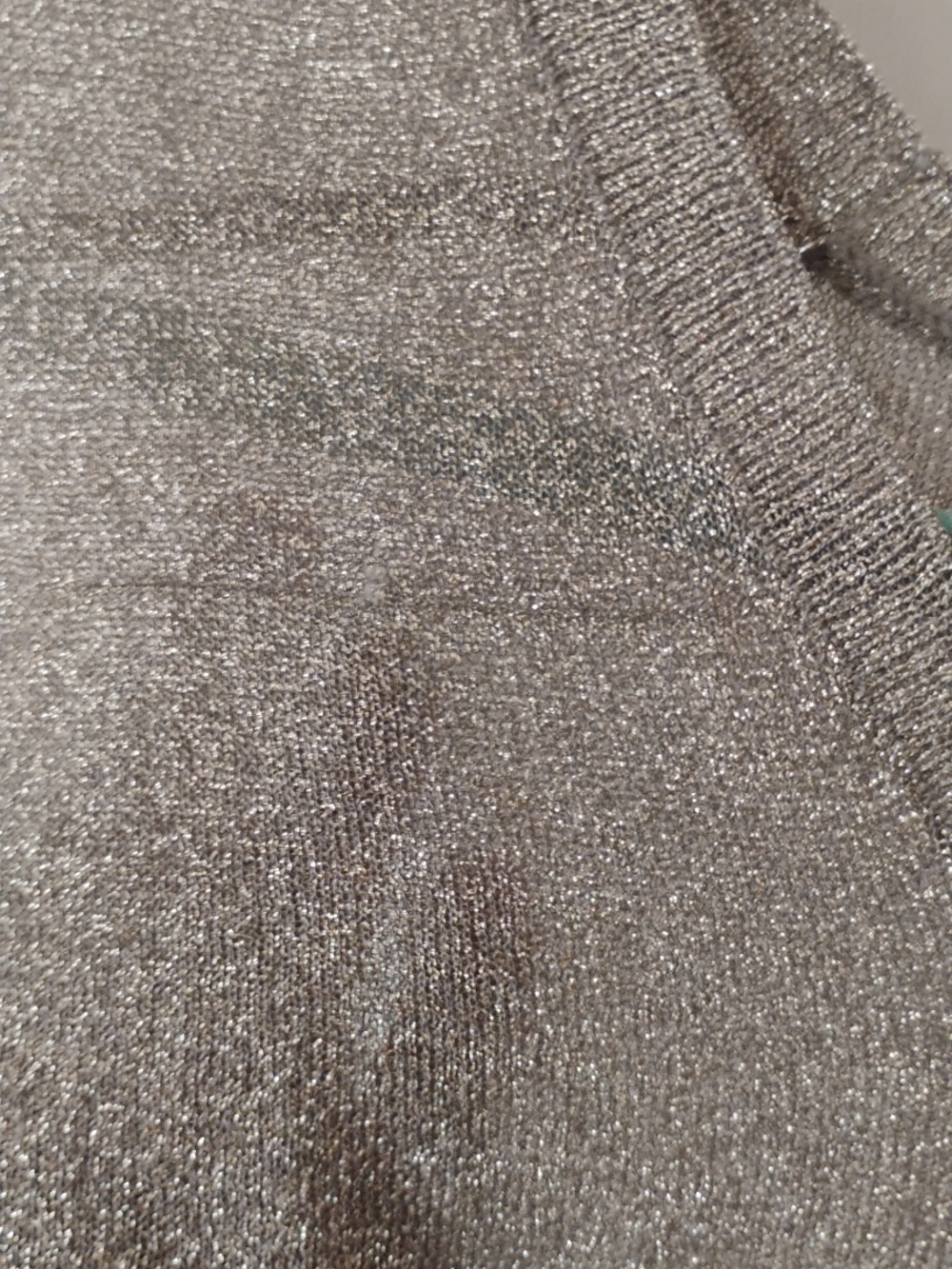 Vince Bronze Metallic Sheer Lightweight Pullover Top Size Medium - Picture 9 of 9